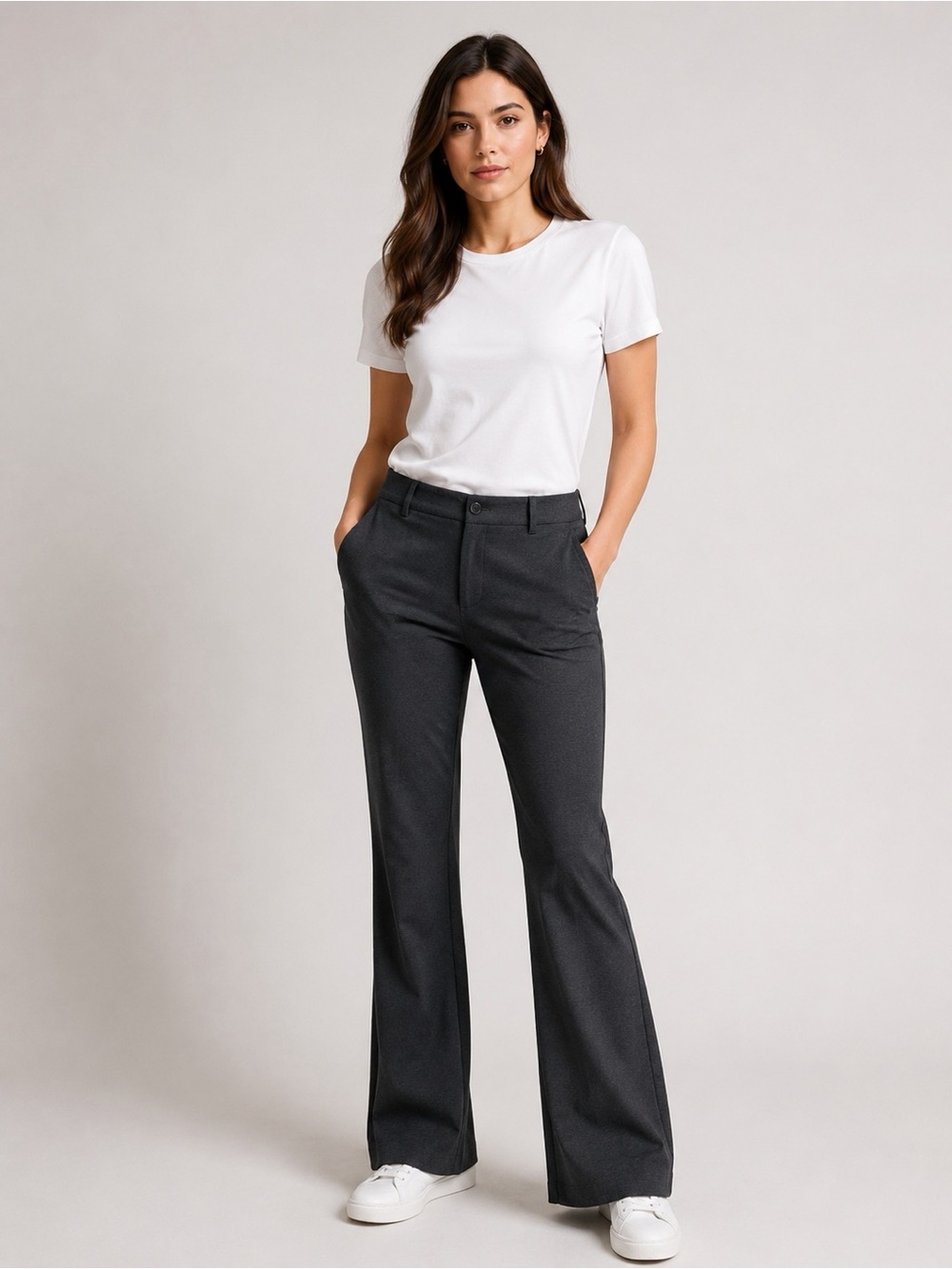 Company Ellen Tracy Women’s Size 12 Stretch Bootcut Pants Charcoal Gray NWT